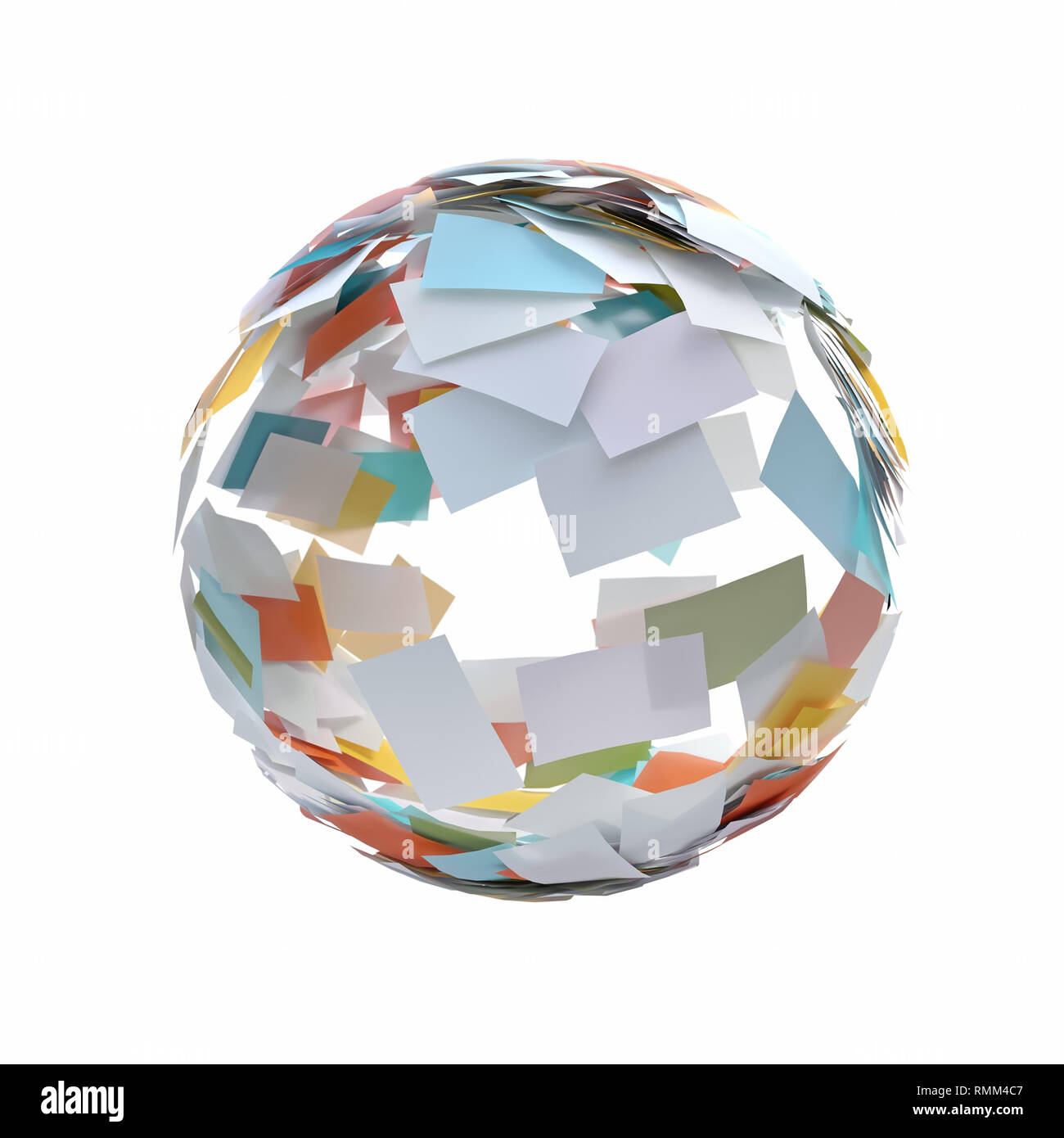 Feuilles de papier à rouler Banque D'Images