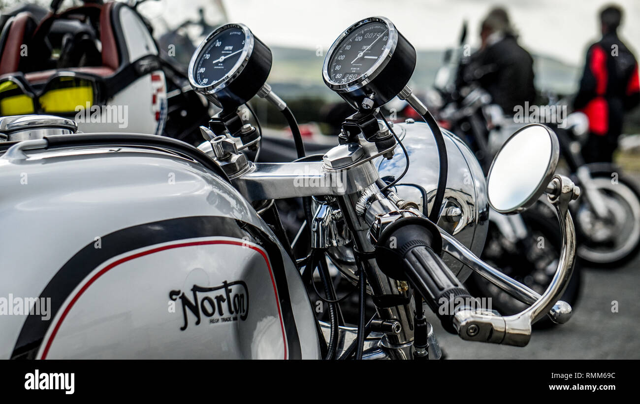 Classic Moto Norton Banque D'Images