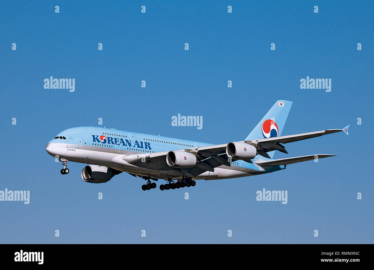Un plus gros avion de passagers jet380 LAX Korean Air Lines Banque D'Images