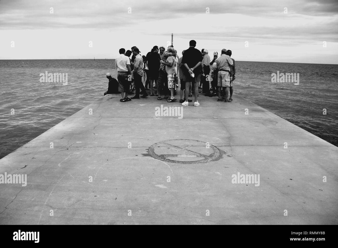 Funérailles à l'extrémité sud, Key West. Banque D'Images