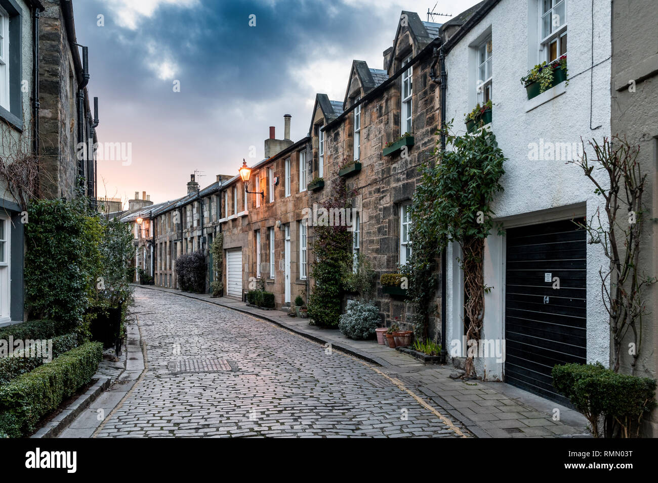 Cirque pittoresque Lane à Stockbridge, Édimbourg Banque D'Images