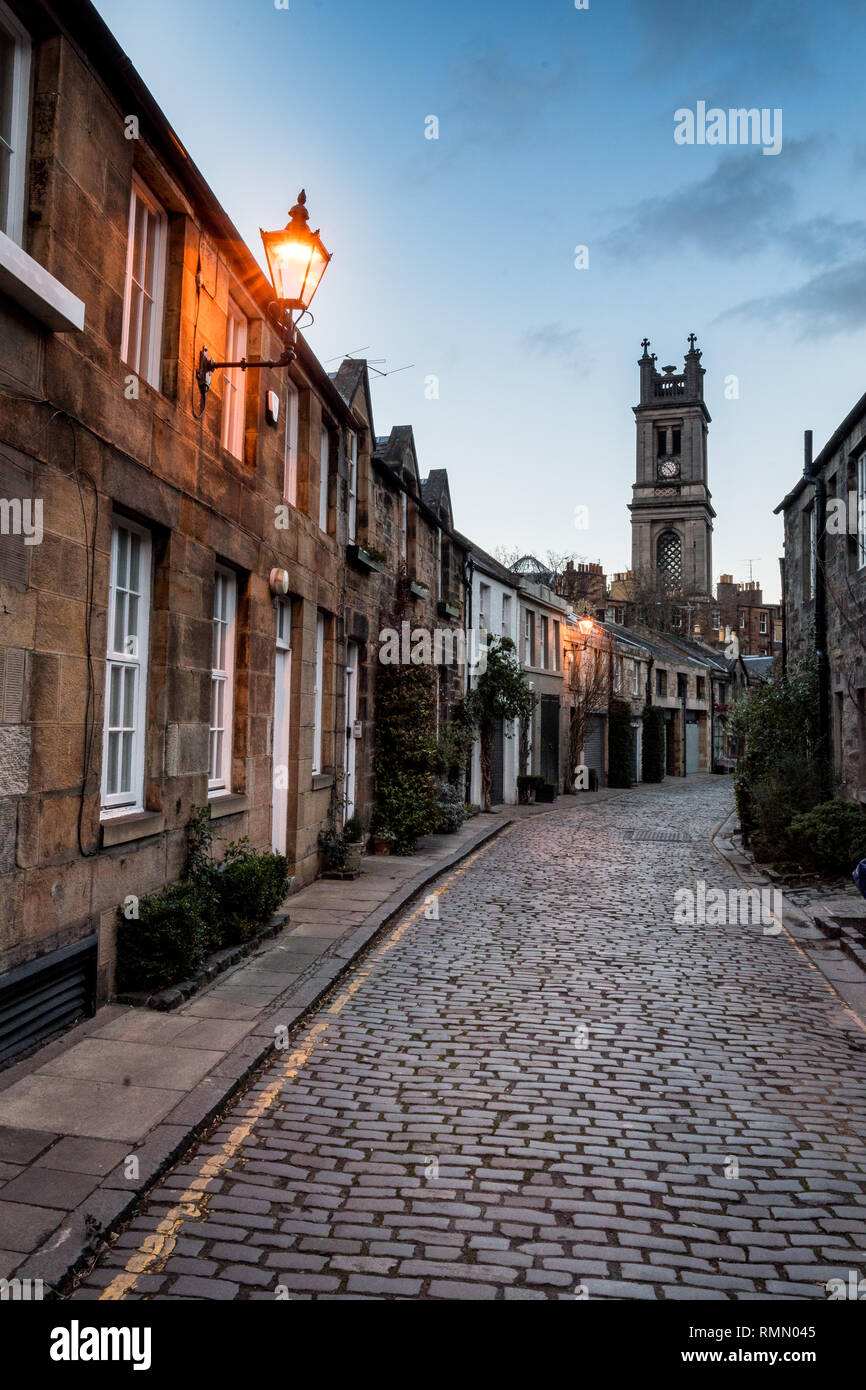 Cirque pittoresque Lane à Stockbridge, Édimbourg Banque D'Images
