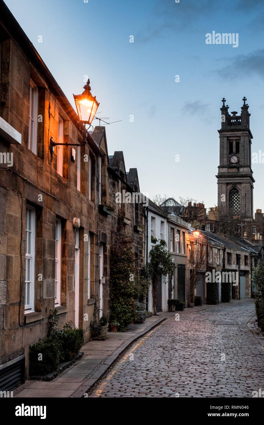 Cirque pittoresque Lane à Stockbridge, Édimbourg Banque D'Images