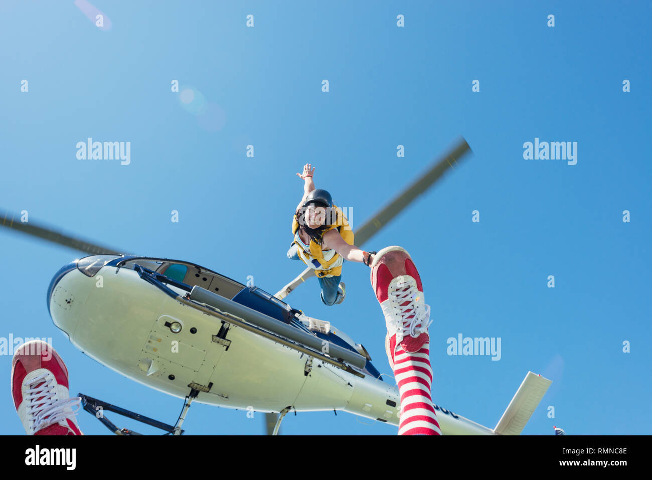 Les gens dans l'air, low section Banque D'Images