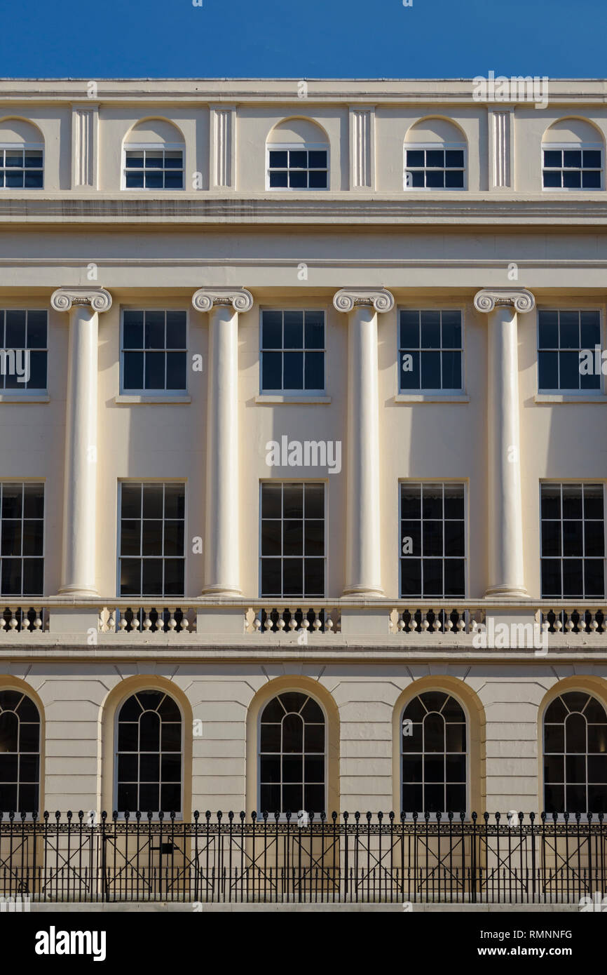 Façade de John Nash conçu York Gate terrasse près de Regents Park Londres Angleterre Royaume-uni Banque D'Images