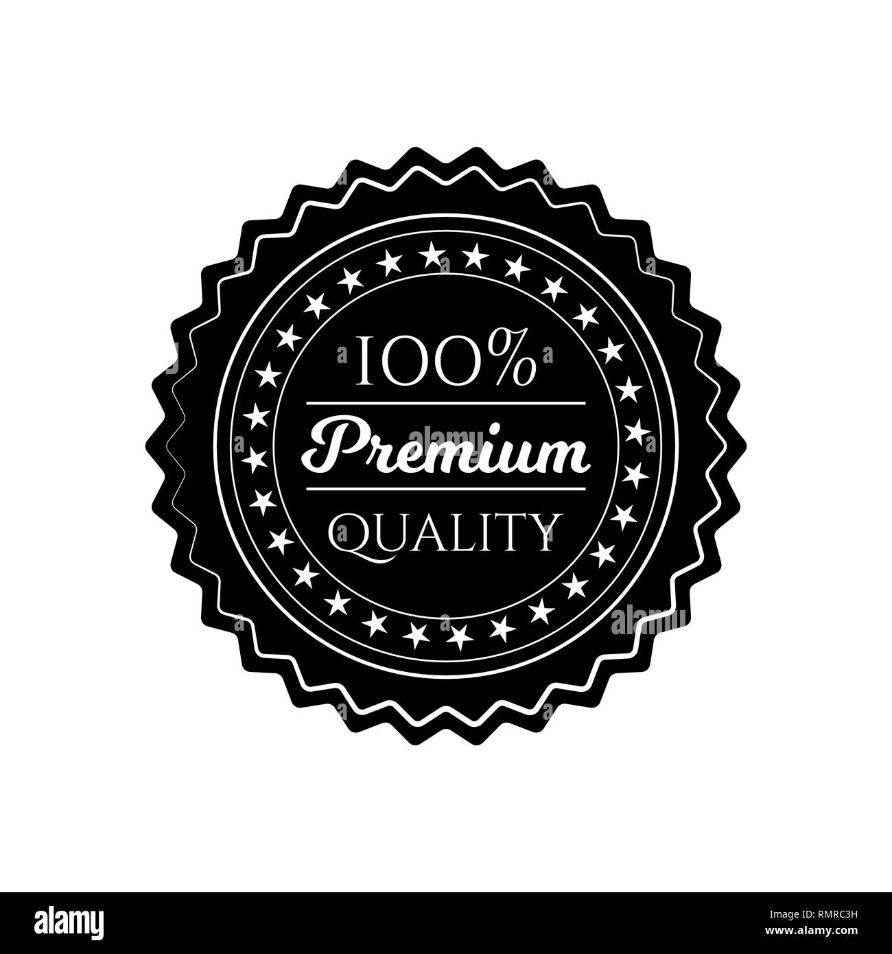 Circle seal stamp sur fond blanc Illustration de Vecteur