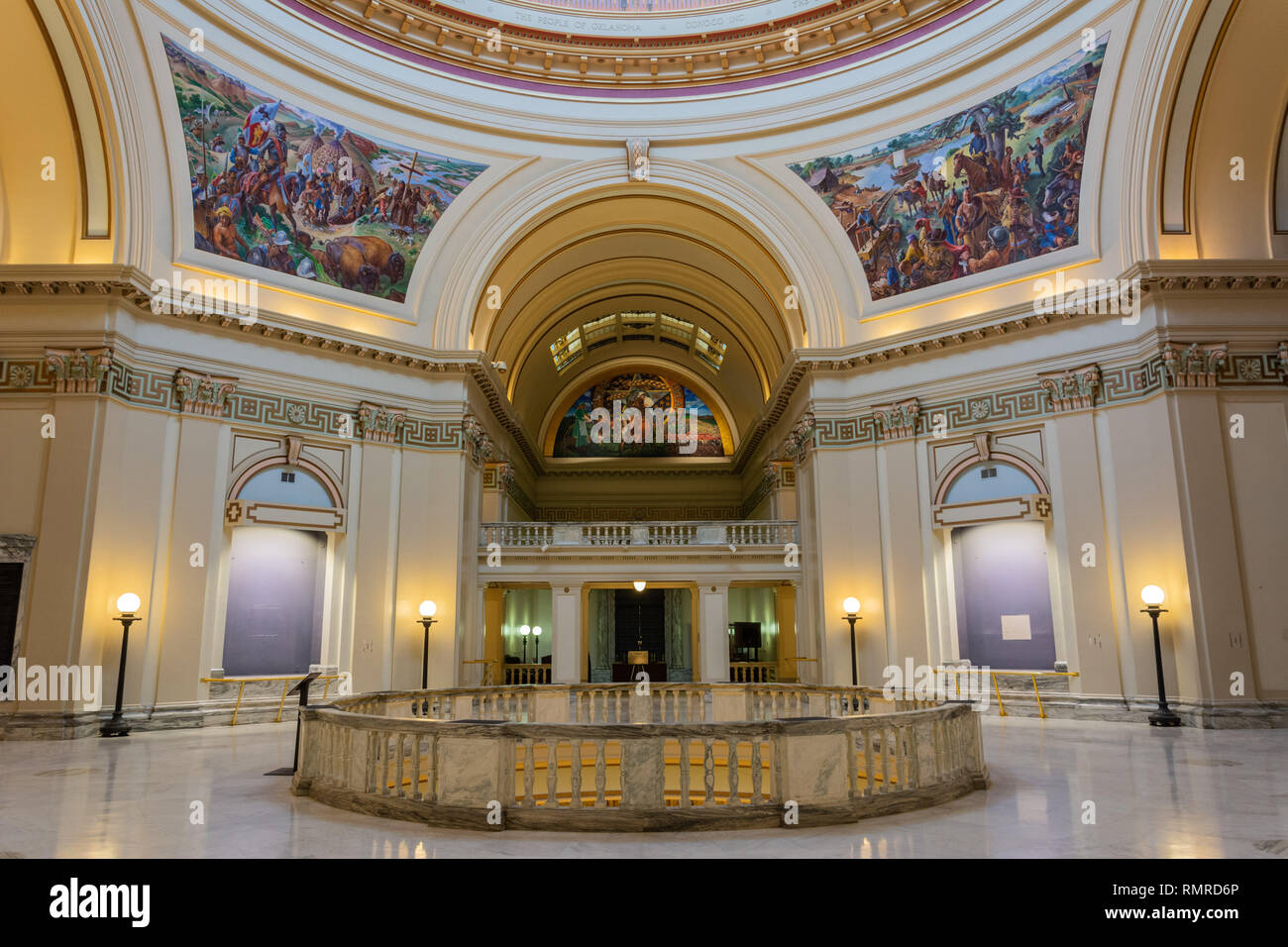 Oklahoma City, Oklahoma, États-Unis d'Amérique, le 18 janvier 2017. Vue de l'intérieur de la capitale de l'Etat du Michigan à Oklahoma City, OK. Banque D'Images