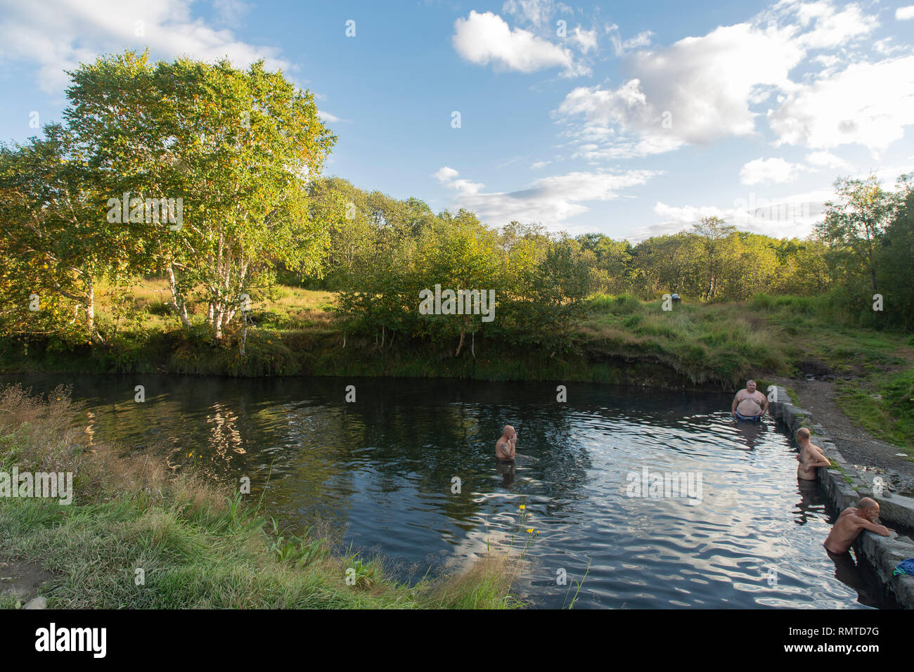 Hot Spring, Nachiki, Kamchatka, Russie Banque D'Images