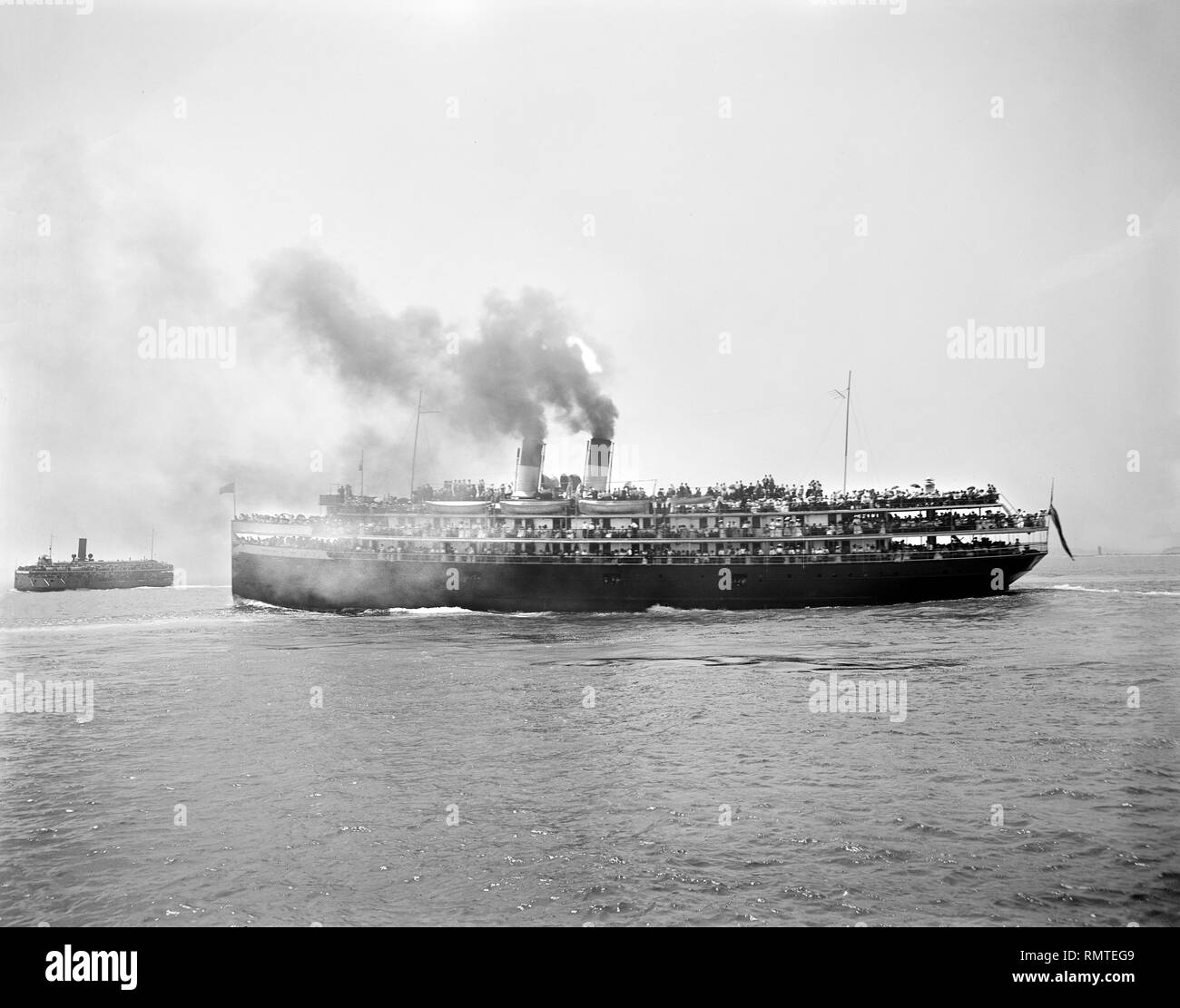 Ville de South Haven Steamer, Chicago, Illinois, USA, Detroit Publishing Company, Banque D'Images