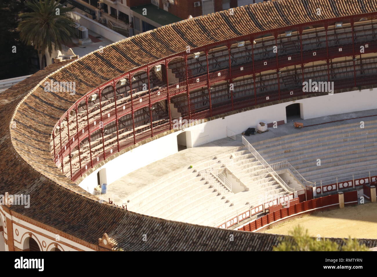 Plaza de Toros de la Malagueta, Stierkampfarena à Malaga, erbaut im Jahre 1874 von dem Architekten Joaquín Rucoba, Espagne, Espagnol Banque D'Images