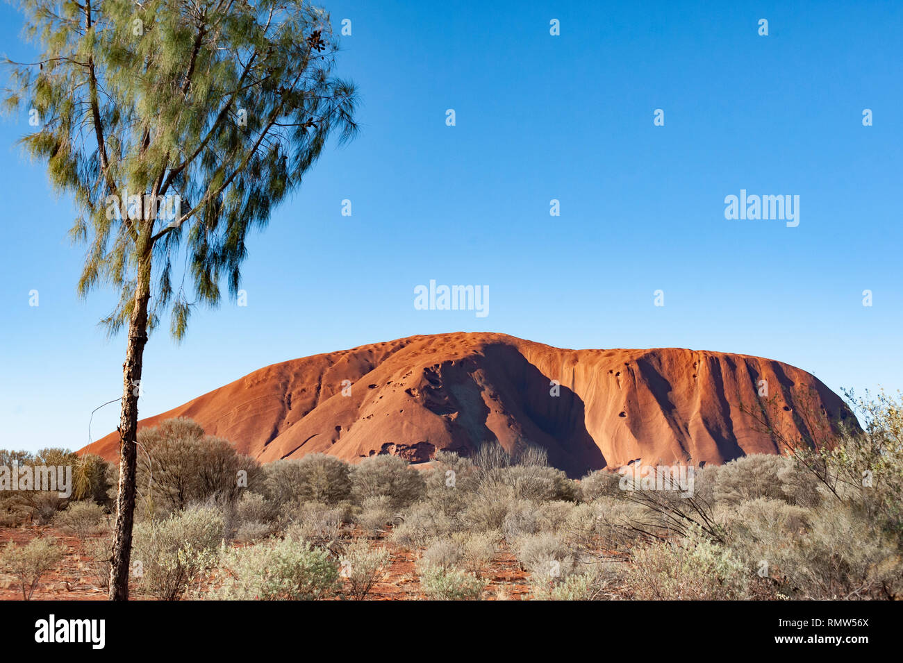 Uluru, dans le Territoire du Nord, Australie Banque D'Images