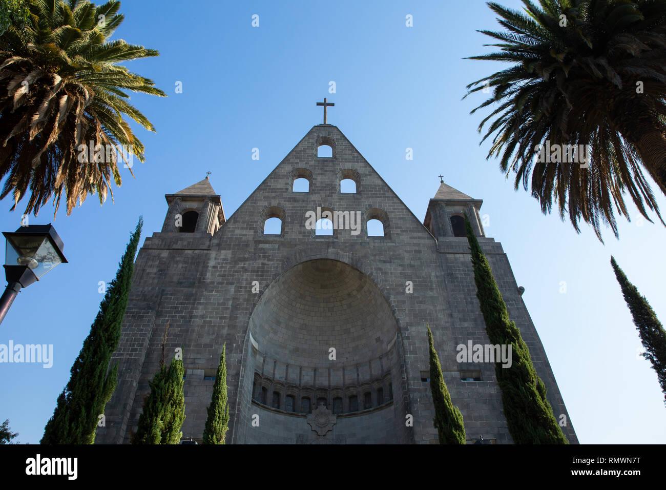 Église San Agustin à Polanco Mexico Banque D'Images