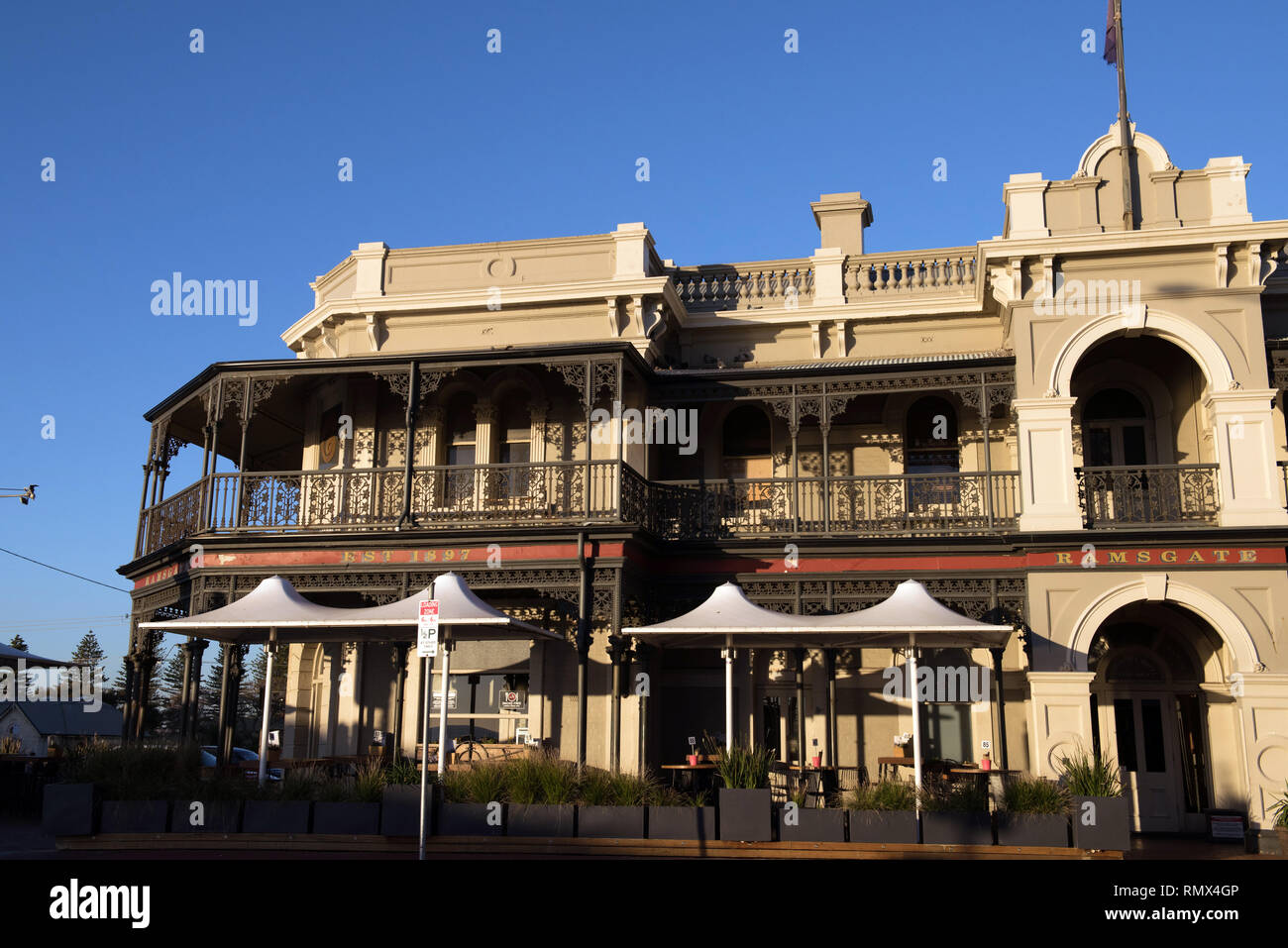 L'hôtel historique de Ramsgate sur le Seaview Road à Adelaide , Australie Banque D'Images