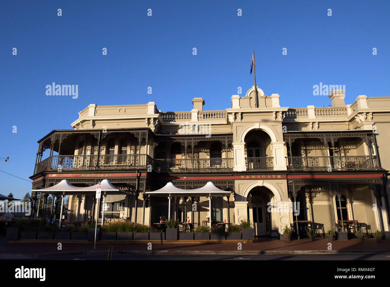 L'hôtel historique de Ramsgate sur le Seaview Road à Adelaide , Australie Banque D'Images