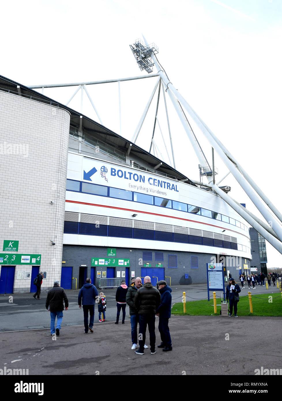 Une vue générale de l'Université de Bolton Stadium avant le match de championnat Sky Bet à l'Université de Bolton Stadium. Banque D'Images
