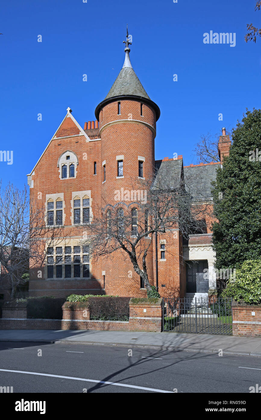 Le Tower House, Kensington, Londres. Célèbre maison victorienne de style néo-gothique conçu par William Burgess et maintenant propriété de la Led Zeplin le guitariste Jimmy Page. Banque D'Images