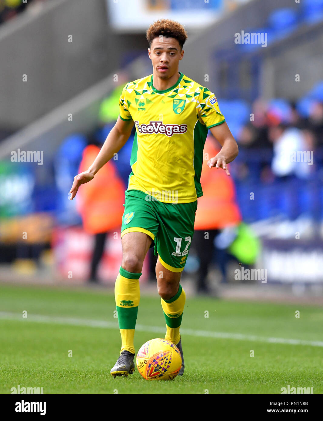 La ville de Norwich Jamal Lewis pendant le ciel parier match de championnat à l'Université de Bolton Stadium. Banque D'Images