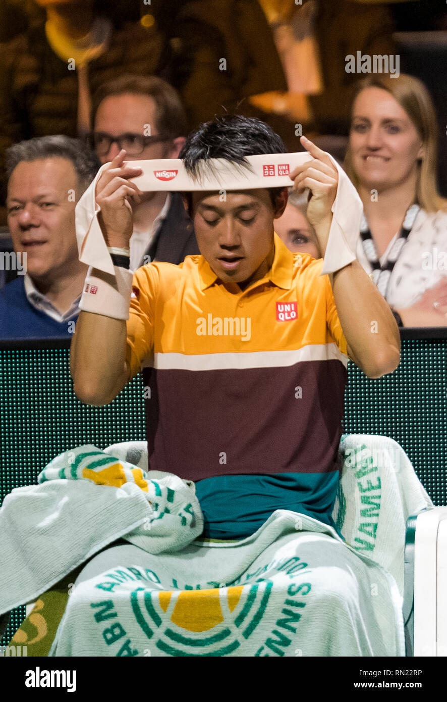 Rotterdam, Pays-Bas, 16 février 2019, Tournoi de tennis du monde ABNAMRO, Ahoy, semis, Stan Wawrinka (SUI), Photo : www.tennisimages.com/Henk Koster Banque D'Images