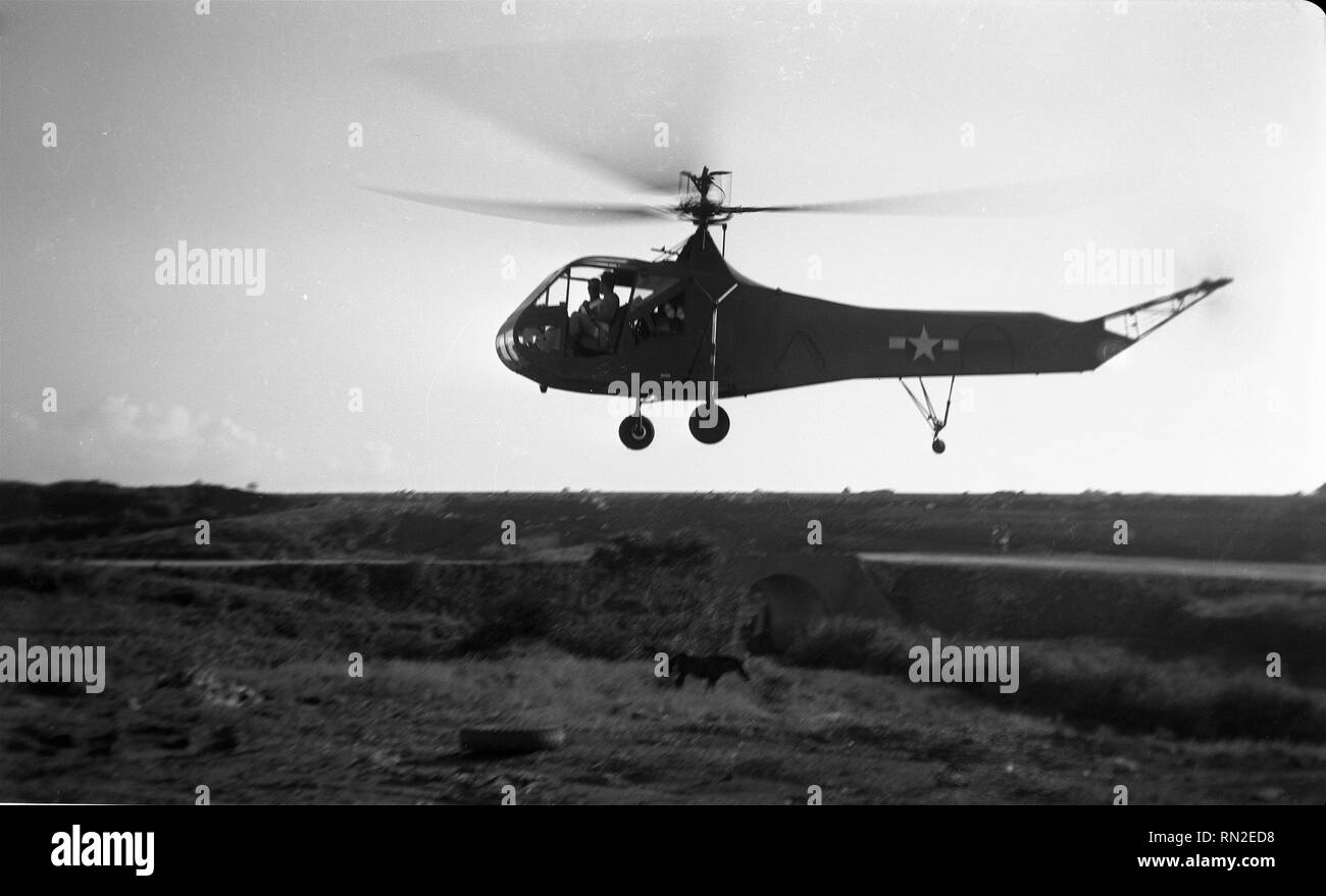 US Army / armée américaine Sikorsky R-4 Banque D'Images