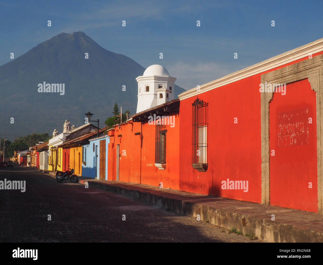 Rues de Antigua, Guatemala Banque D'Images