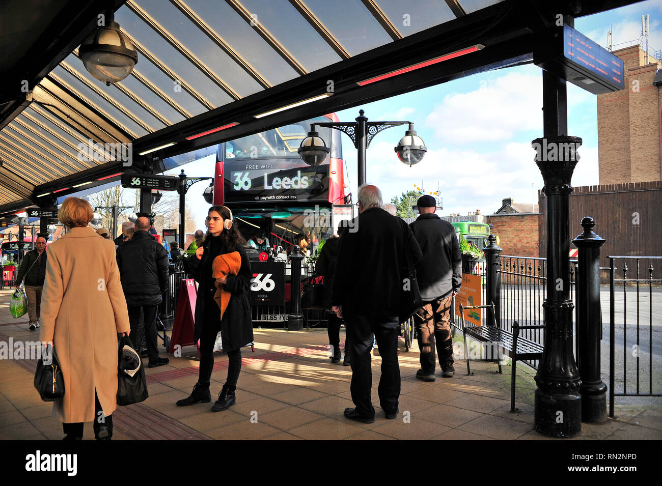 La gare routière de Harrogate North Yorkshire England UK Banque D'Images