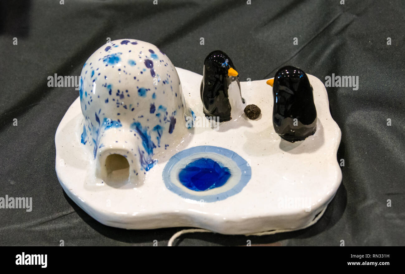 Maui - Trou de pêche Sculpture Banque D'Images