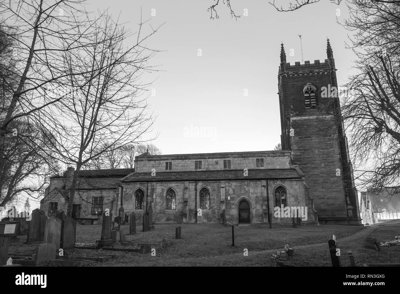 L'église St Mary de Swillington, Leeds. Banque D'Images