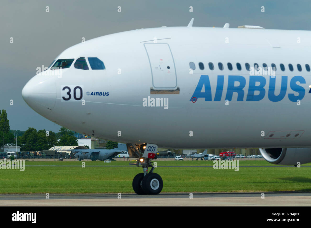 France, Seine Saint Denis (93), l'aéroport de Paris-Le Bourget, International Paris Air Show 2009, l'Airbus A340-300 Banque D'Images