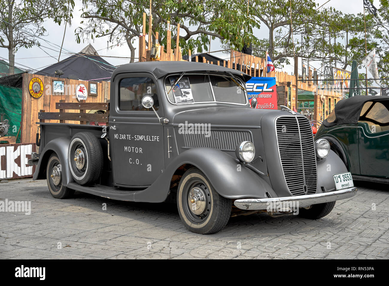 Pick-up American Ford vintage 1935 Banque D'Images