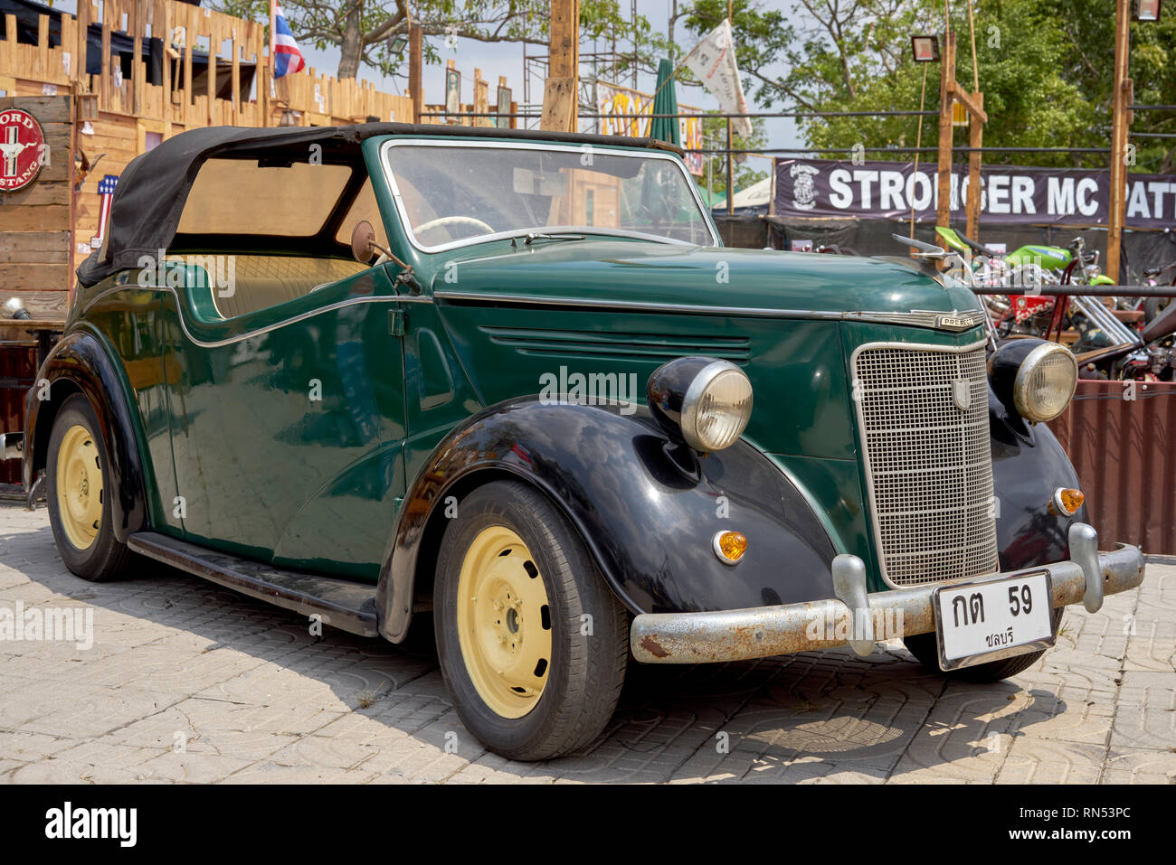 Ford Prefect, convertible voiture rare vintage 1939 Banque D'Images