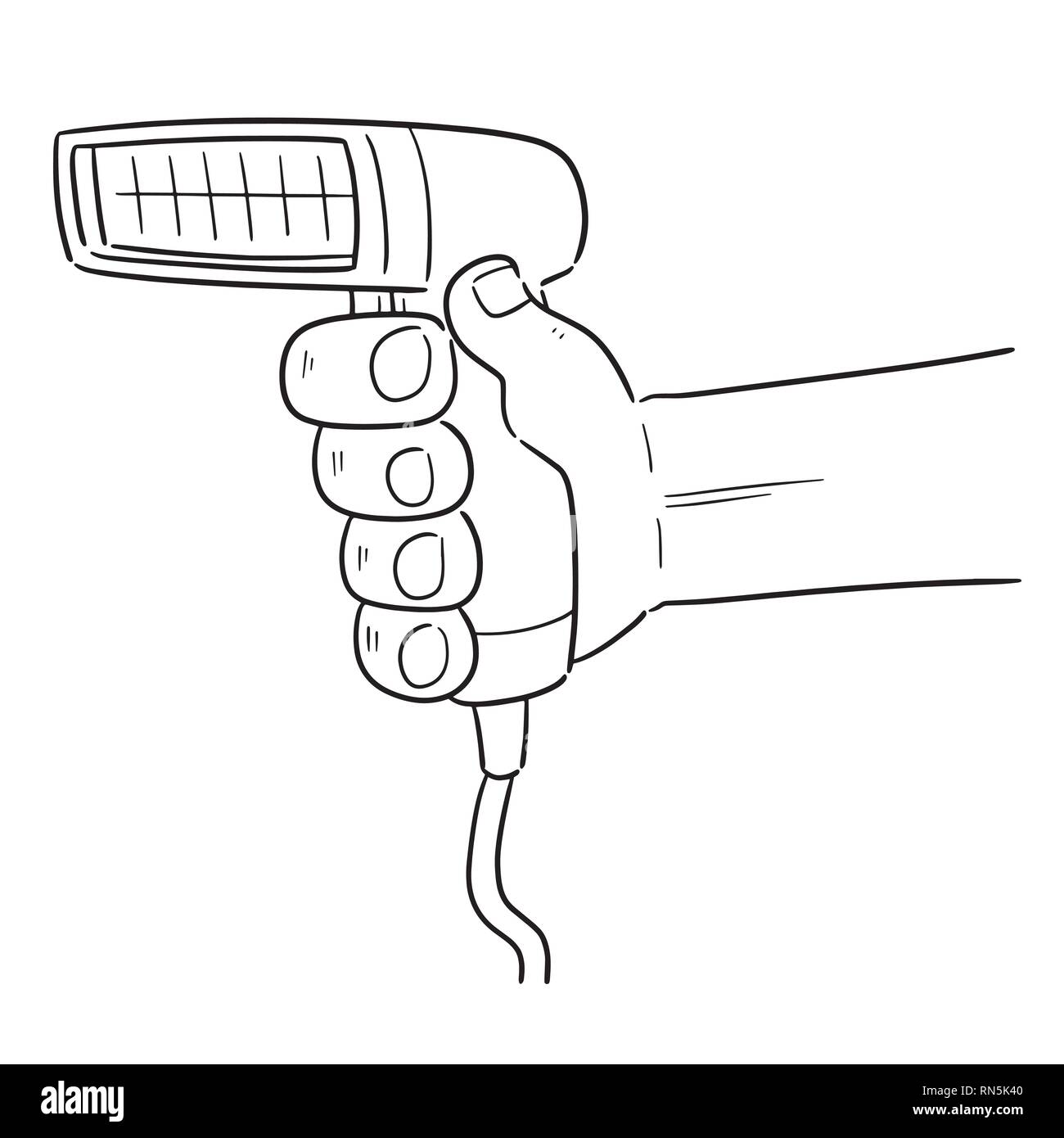 Vecteur de lecteur de codes-barres Illustration de Vecteur