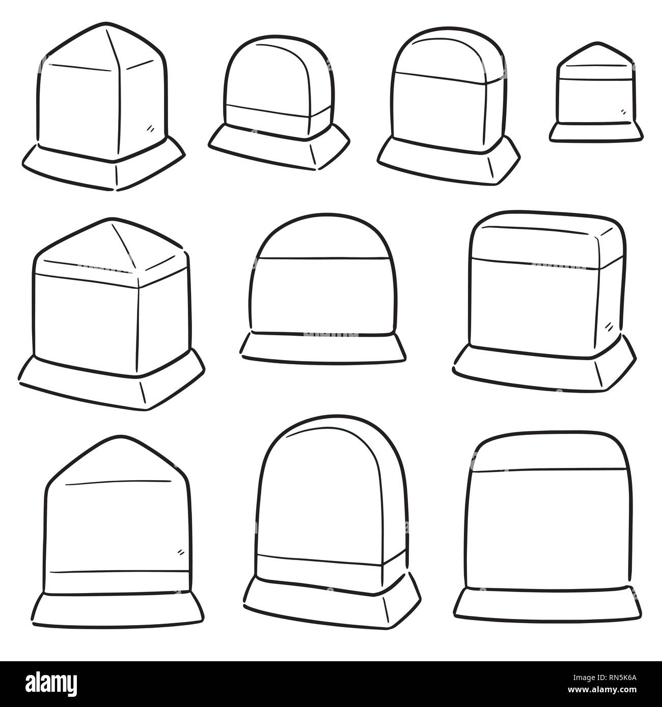 Vector set de milestone Illustration de Vecteur