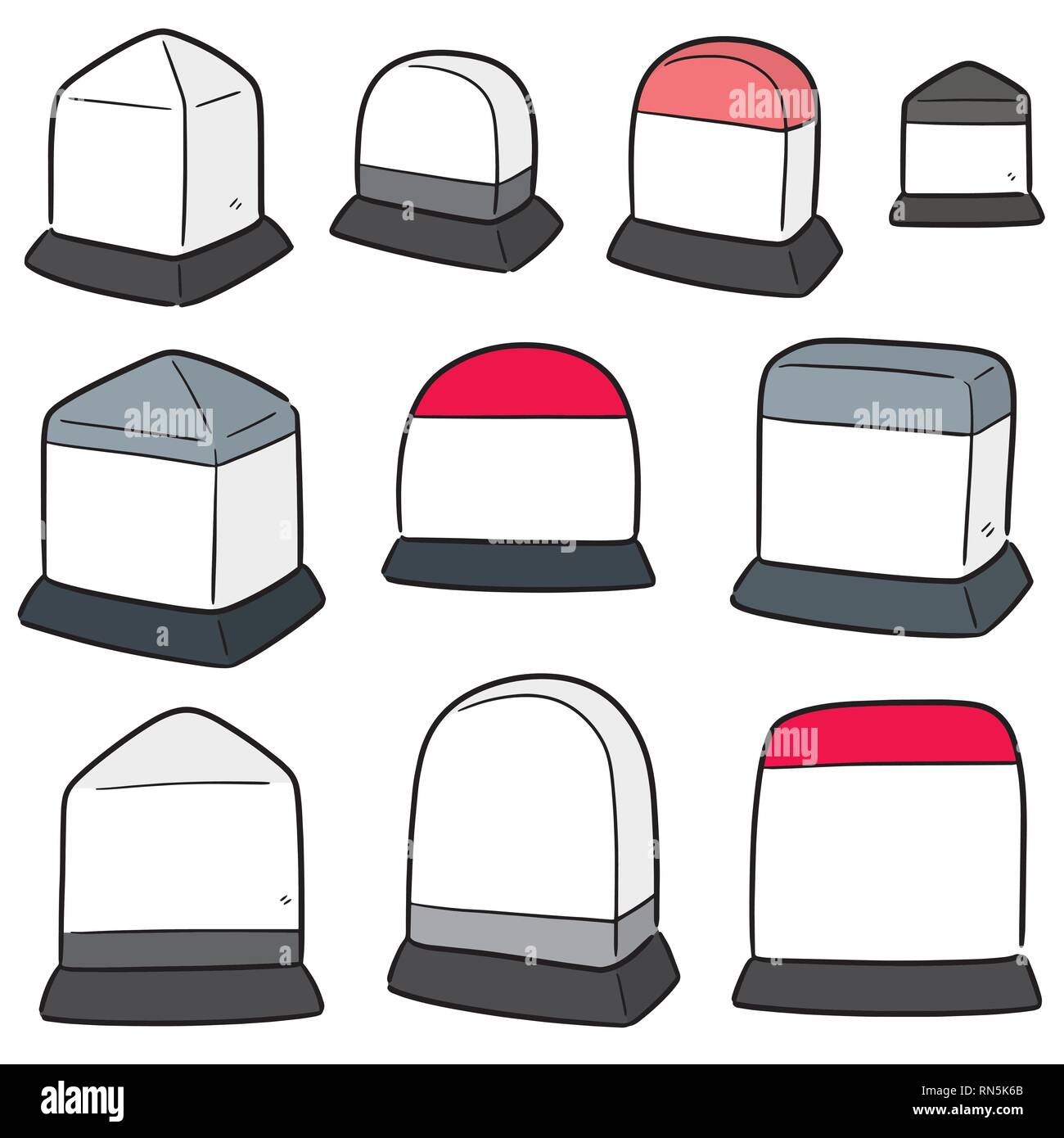 Vector set de milestone Illustration de Vecteur