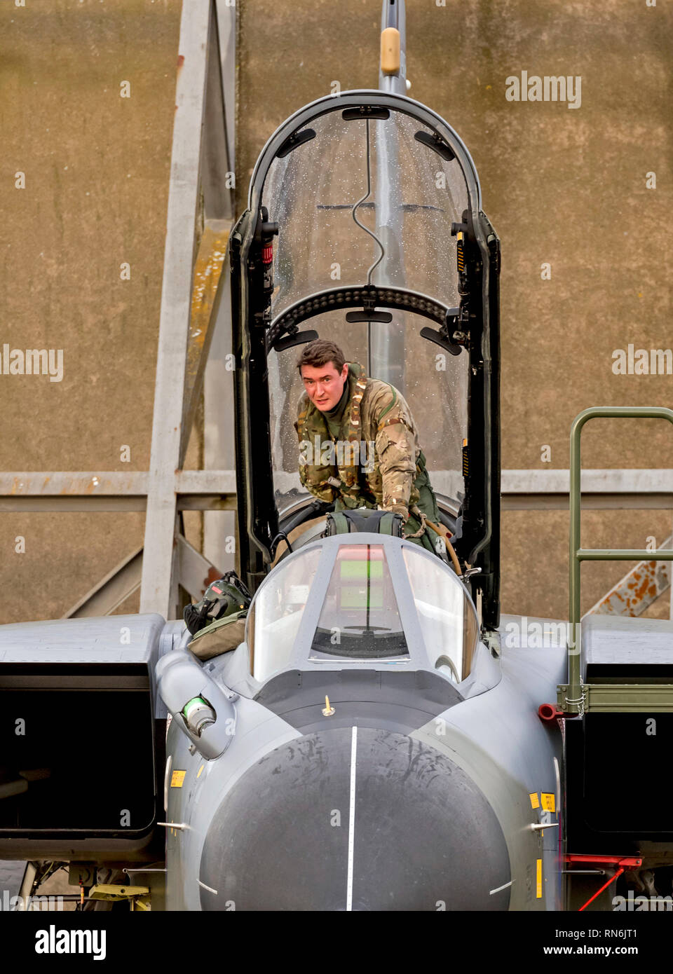 RAF Tornado Gr4 à RAF Marham dans de nouvelles couleurs Camo scheme Banque D'Images