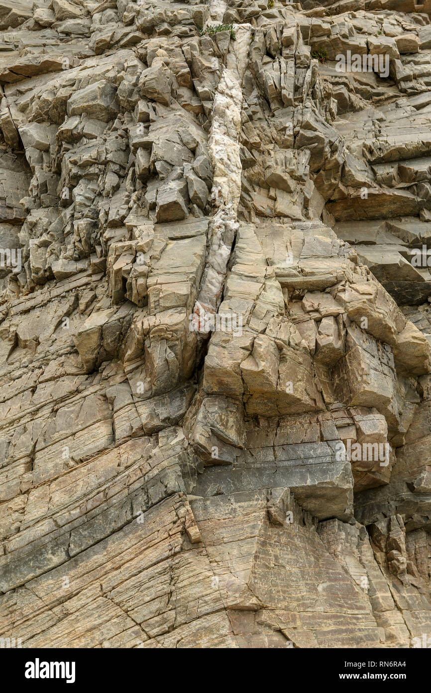 Résumé de roches et de sable lisse sur Magera plage, près de l'hôtel Adara, d'Irlande, Europe Banque D'Images