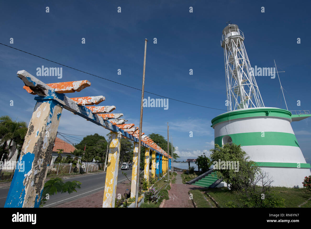 Phare, à Dili, Timor oriental (Timor-Leste) Banque D'Images