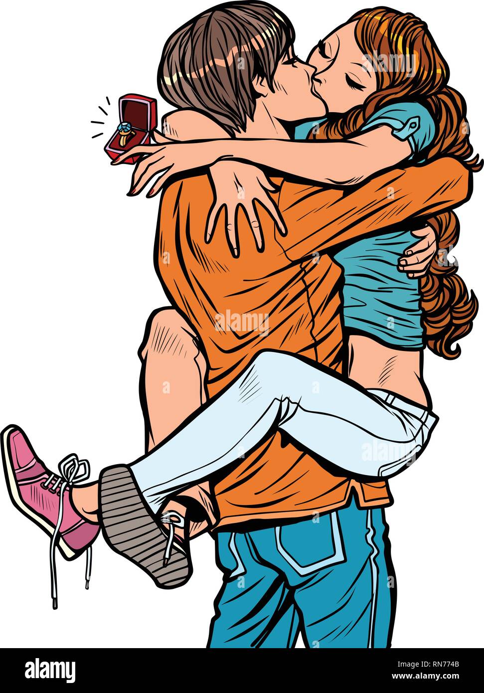 Proposition De Mariage Anneau De Mariage Couple In Love Hugs Baiser Passionne Man Holding Femme Dans Ses Bras Dessin Anime Bande Dessinee Pop Art Retro Vector Illustration Dr Image Vectorielle Stock Proposition De Mariage Anneau De Mariage Couple In Love Hugs Baiser Passionne Man Holding Femme Dans Ses Bras Dessin Anime Bande Dessinee Pop Art Retro Vector Illustration Dr Image Vectorielle Stock