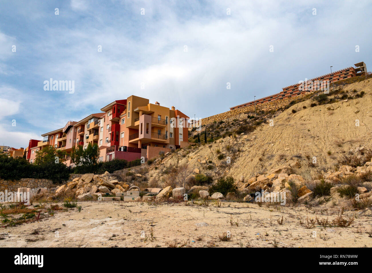 Bonalba golf resort et l'urbanisation, Mutxamel, Alicante, Costa Banca, Espagne Banque D'Images