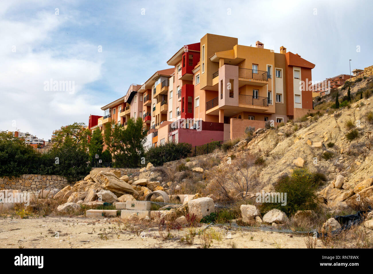 Bonalba golf resort et l'urbanisation, Mutxamel, Alicante, Costa Banca, Espagne Banque D'Images