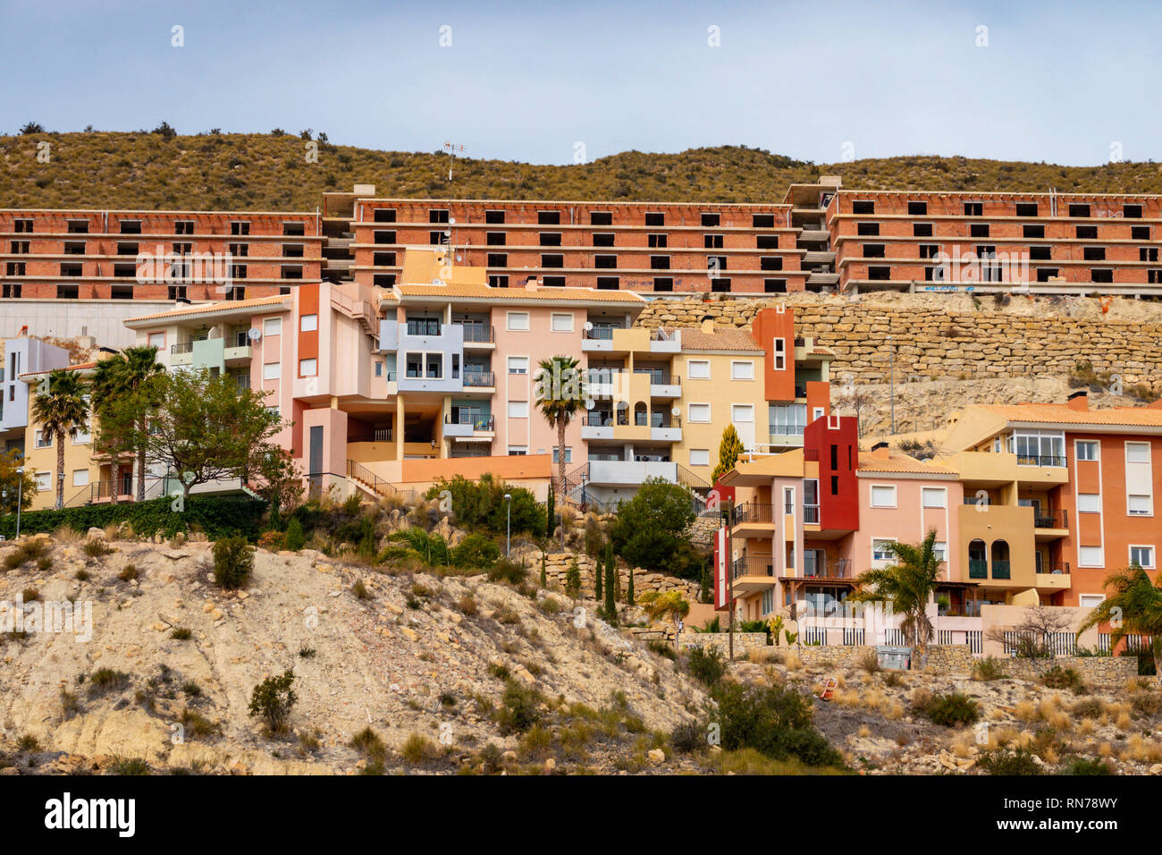 Bonalba golf resort et l'urbanisation, Mutxamel, Alicante, Costa Banca, Espagne Banque D'Images