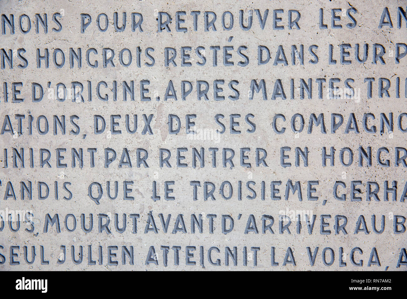 Arrière-plan de mur en pierre avec des inscriptions en latin Banque D'Images