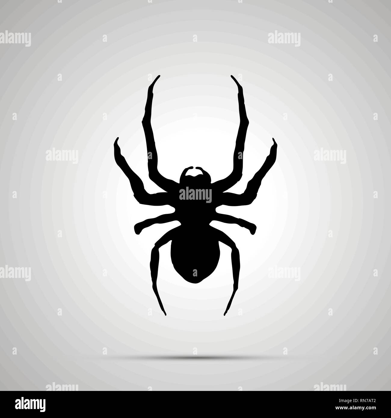 L'icône d'insectes, simple silhouette noire Illustration de Vecteur