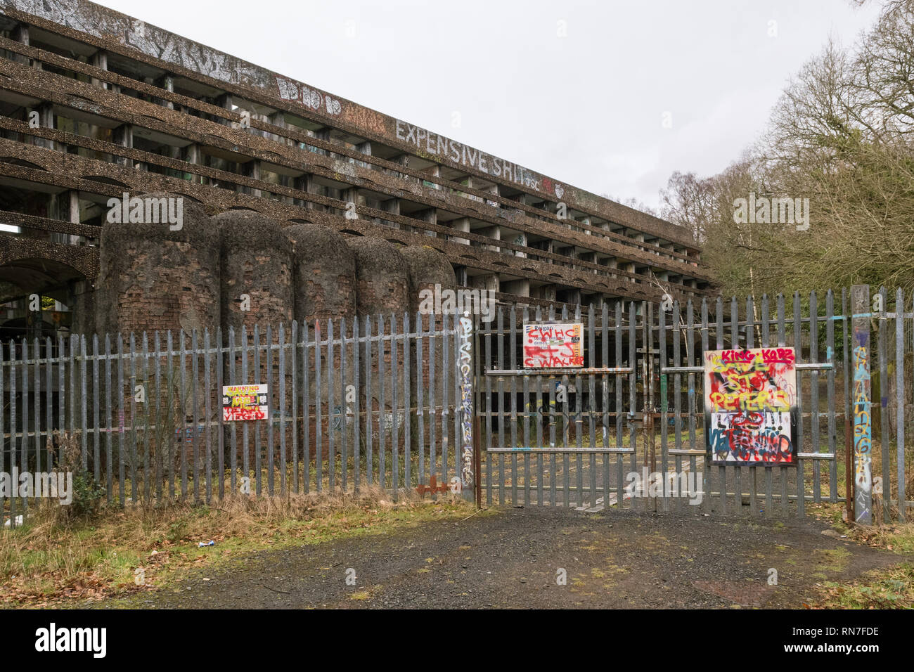St Peter's Seminary en 2019 - une liste d'un bâtiment de style brutaliste et ancien prêtre de le centre de formation à Cardross, Argyll and Bute, Ecosse Banque D'Images