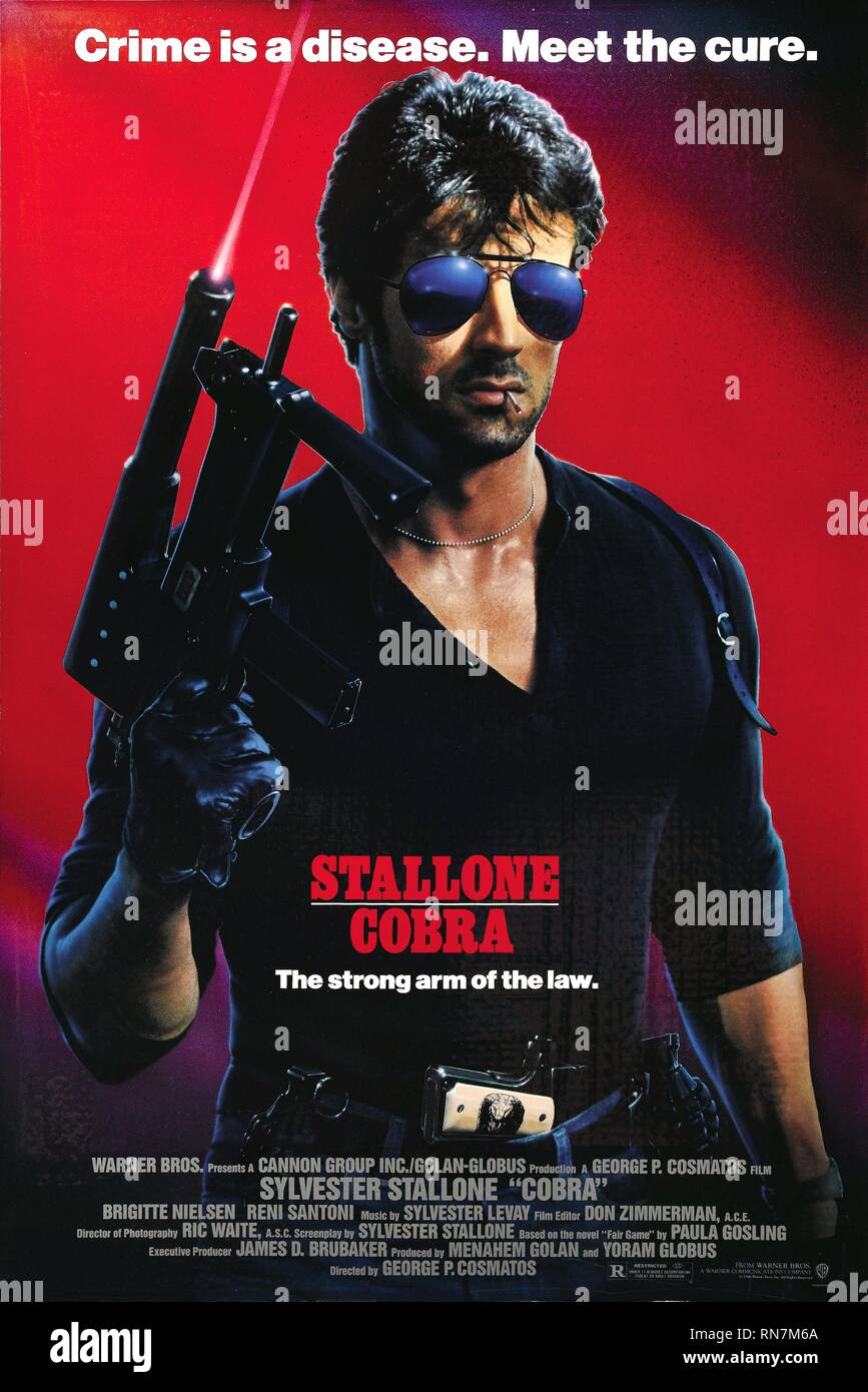 SYLVESTER STALLONE, COBRA, 1986 Banque D'Images