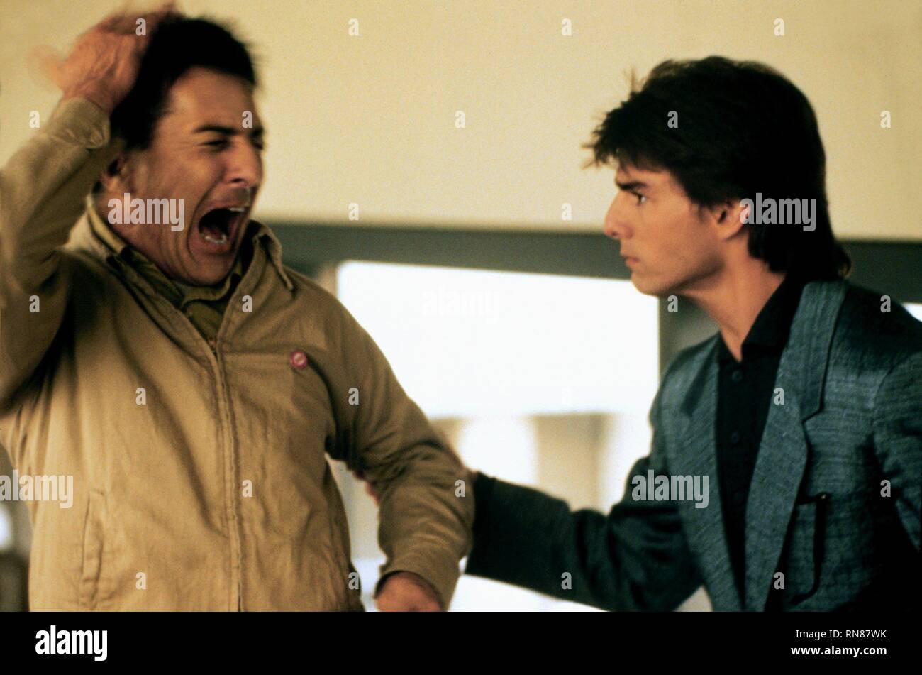 RAIN MAN, Dustin Hoffman , TOM CRUISE, 1988 Banque D'Images