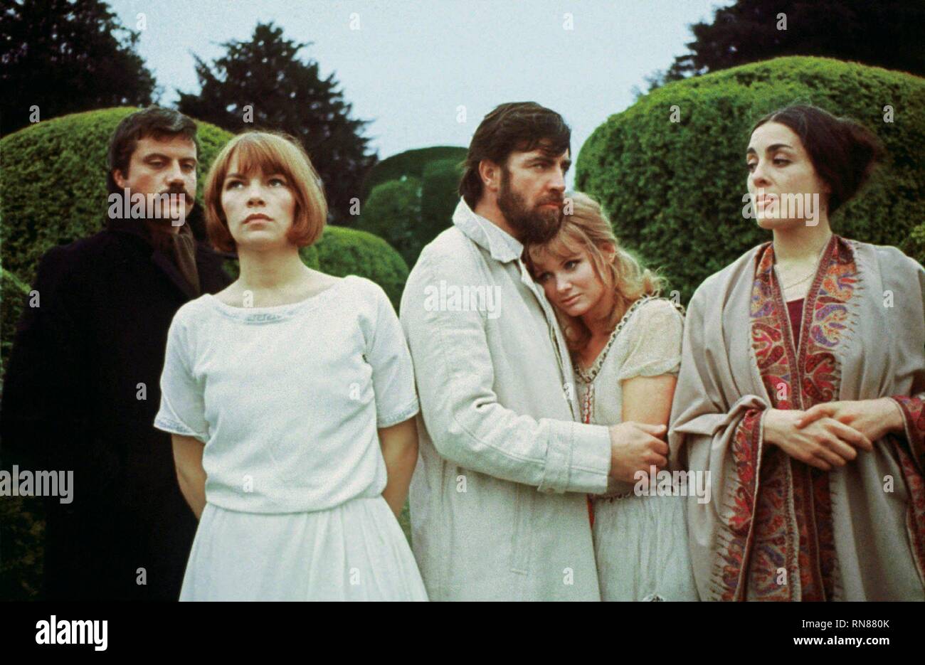 OLIVER REED, Glenda Jackson, Alan Bates, JENNIE LINDEN, ELEANOR BRON, LES FEMMES DANS L'AMOUR, 1969 Banque D'Images