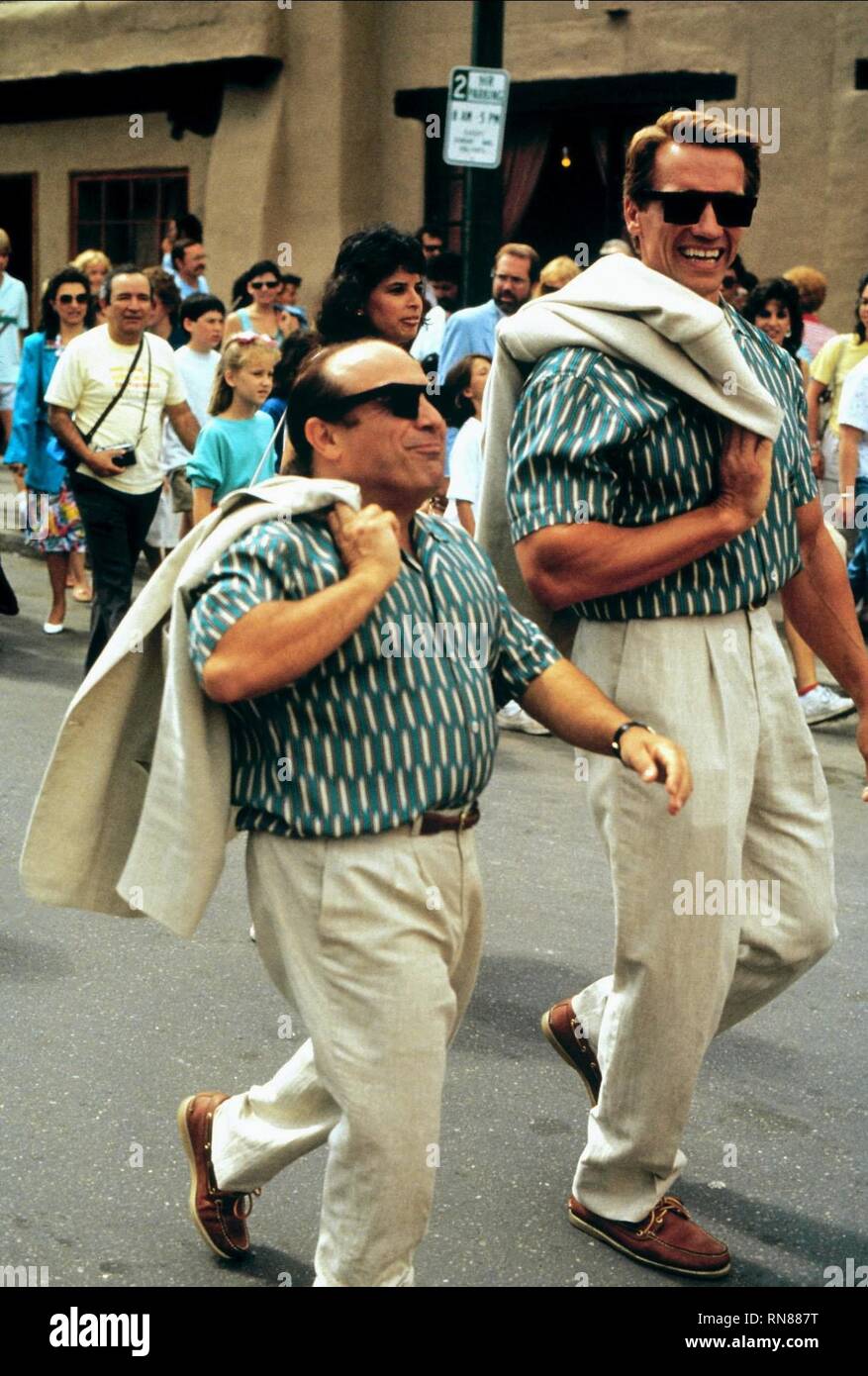 DEVITO, Schwarzenegger, jumeaux, 1988 Banque D'Images