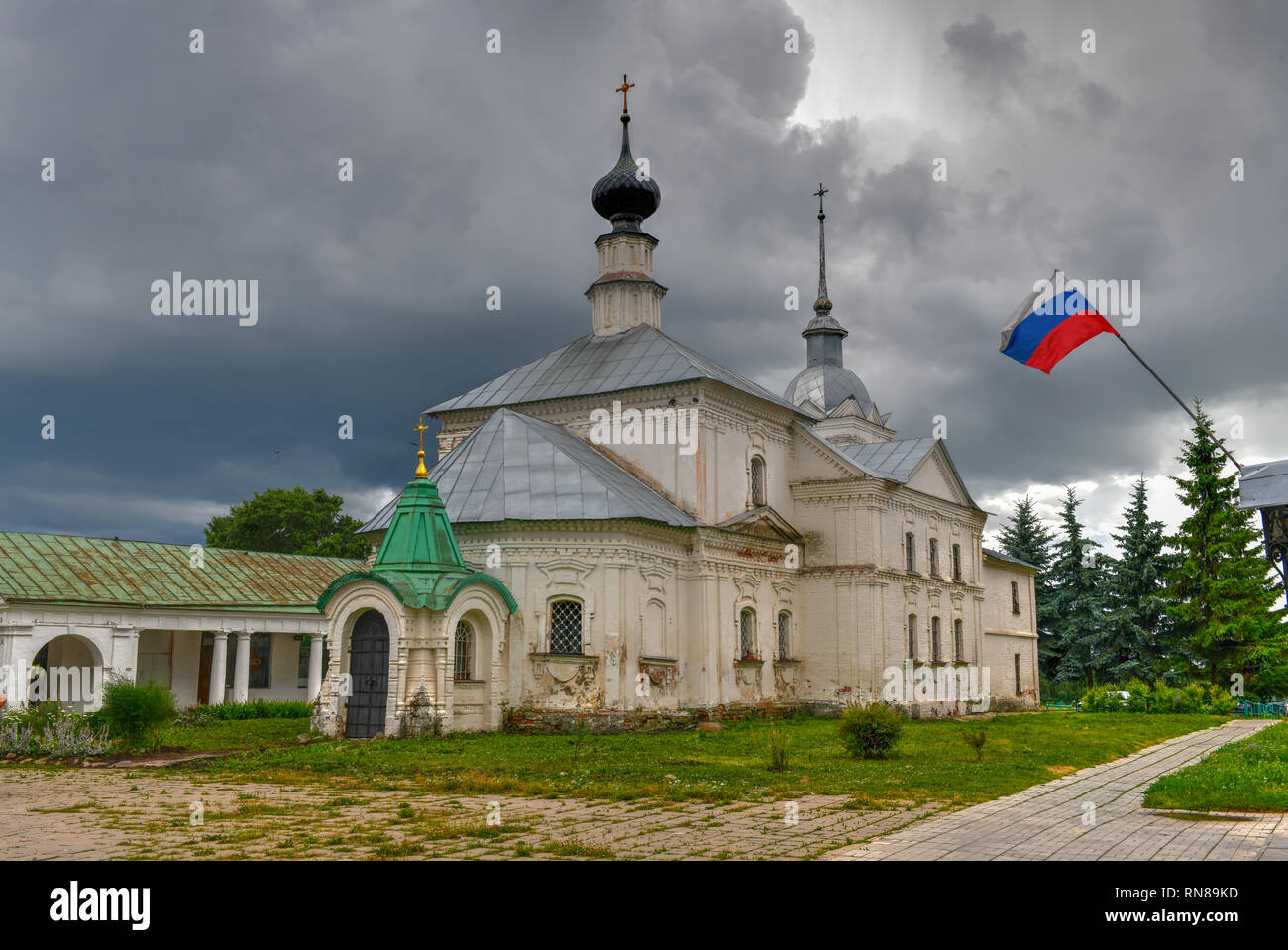 Église Saint Nicolas dans le centre historique de Souzdal dans la région de Vladimir, anneau d'Or, la Russie. Banque D'Images