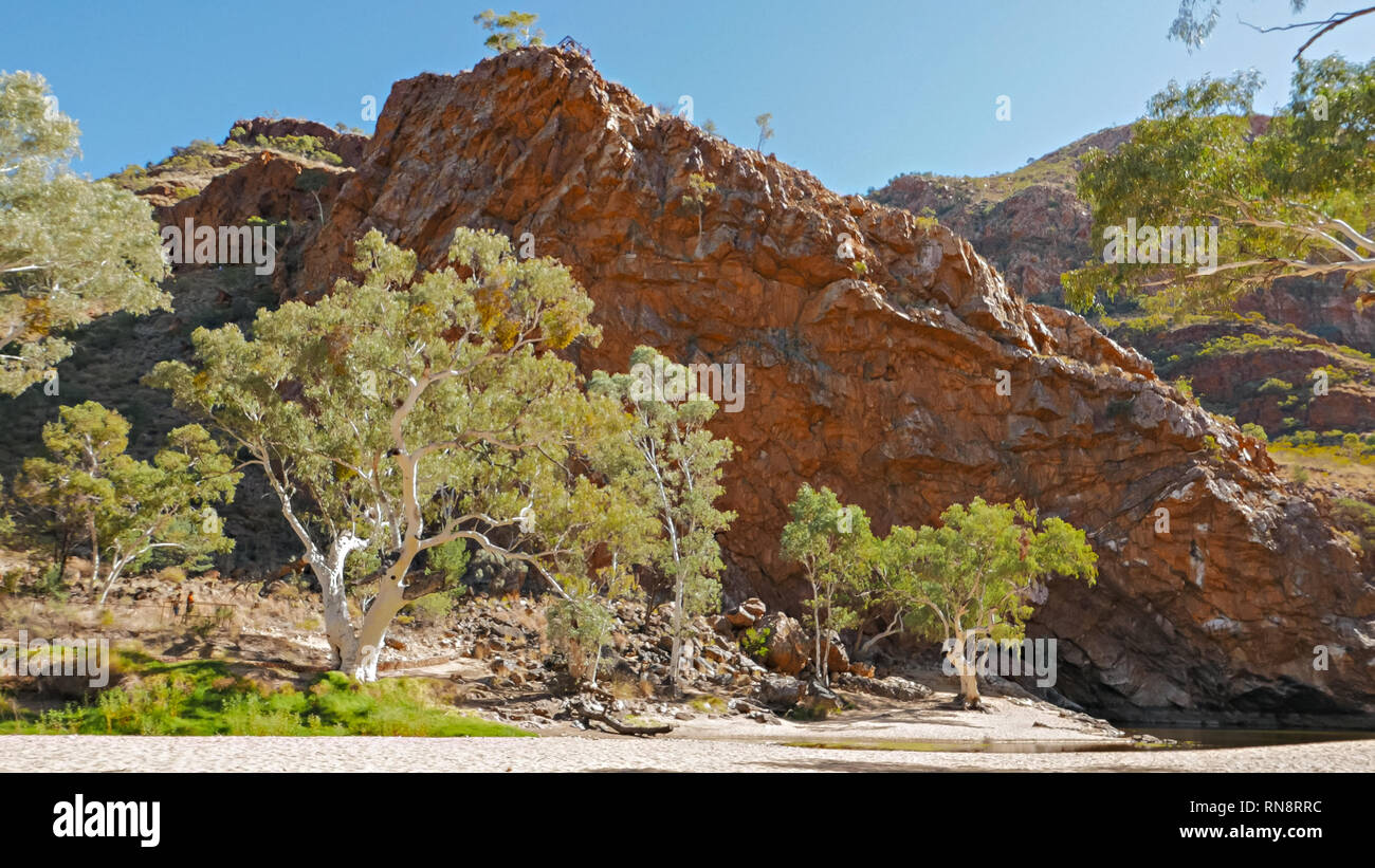 Gencives ghost à Ormiston Gorge, dans les west macdonnell ranges Banque D'Images