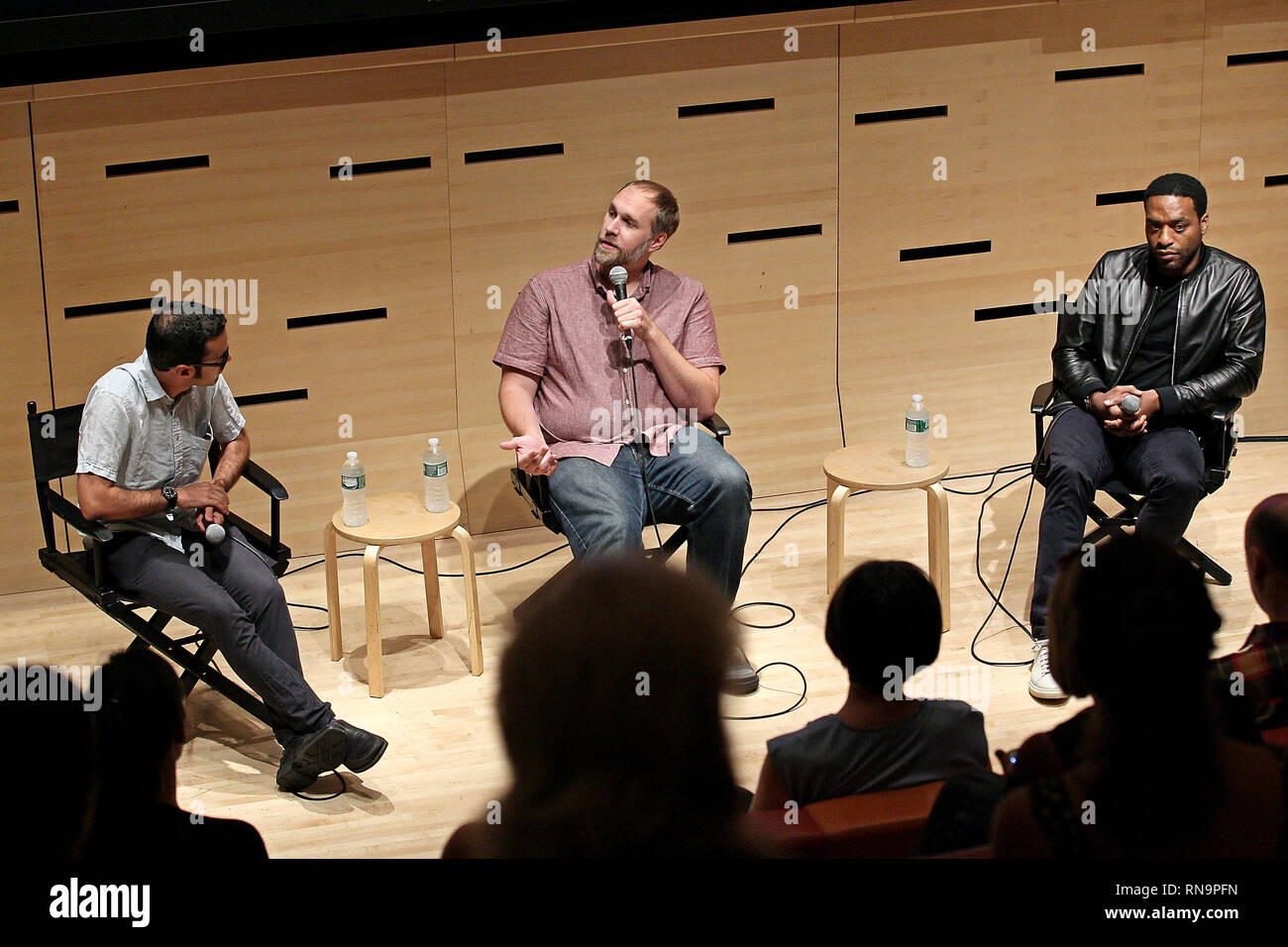 New York, USA. 19 août, 2015. Directeur, Craig Zobel, acteur, Chiwetel Ejiofor au mercredi, Août 19, 2015 Film Society of Lincoln Center parle d'été avec 'Z' de Zachariah à Elinor Bunin Munroe Film Center à New York, USA. Crédit : Steve Mack/S.D. Mack Photos/Alamy Banque D'Images